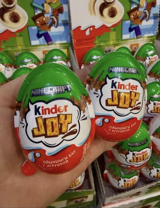 киндеры майнкрафт kinder minecraft кинжер джой kinder joy