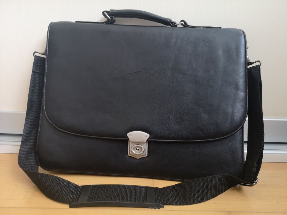 Servieta geanta acte laptop piele naturala umar