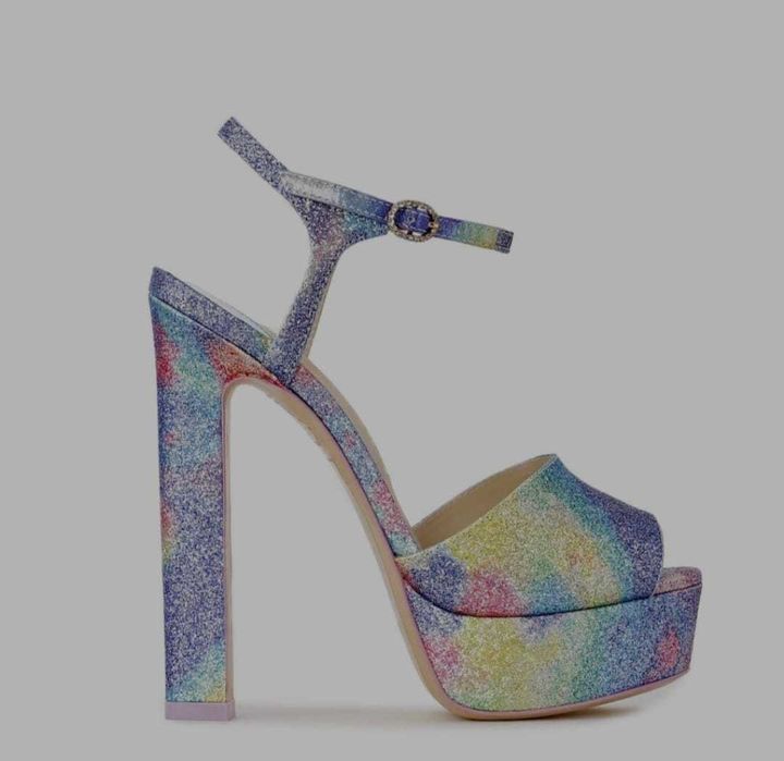 Pantofi dama Sophia Webster Natalia Sandals Mermaid Glitter 37