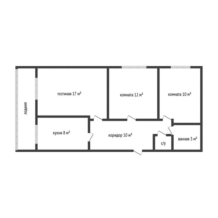 Продажа 3-комнатной квартиры