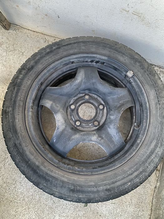 Jante structurate 5x114.3 si anvelope 195/55 R16 senzori TPMS