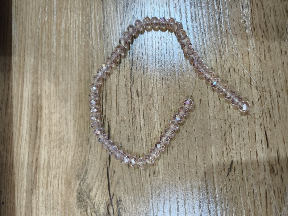 Стеклянные граненые бусины новые