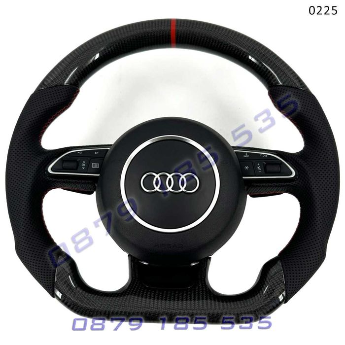 Рязан спортен карбон волан AUDI A3 A4 A5 A6 A7 A8 Q3 Q5 Q7 ауди а4 а5