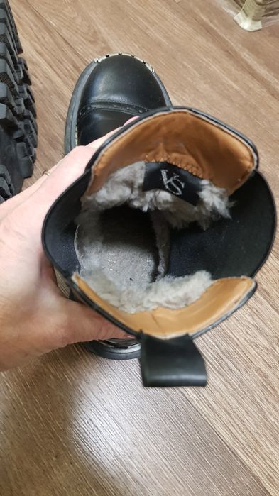 Высокие утепленные ботинки челси на девочку 36р.