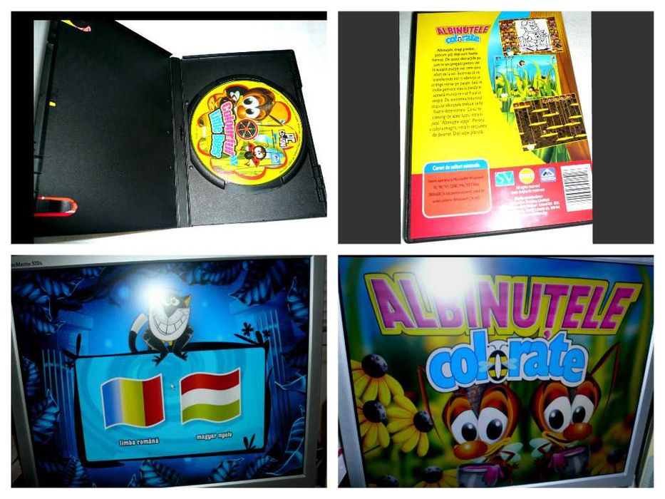 Joc Albinutele Colorate, CD, copii prescolari, in romana si maghiara.