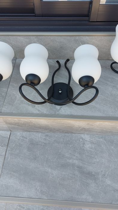 Lustra/aplice culoare neagra Rustik