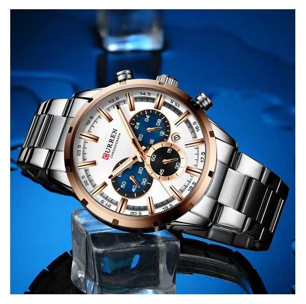 Мъжки часовник Curren Tattum, Хронограф, Неръждаема стомана