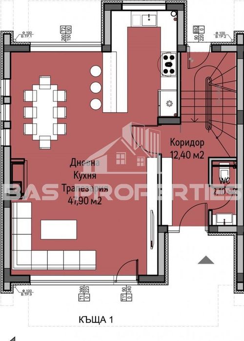 Продава се Къща в с. Панчарево, Област София-град - 261 кв.м за 1999 €/кв.м - Снимка #2