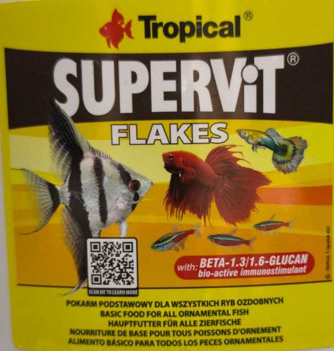 Корм для тропических рыбок SuperVit хлопья
