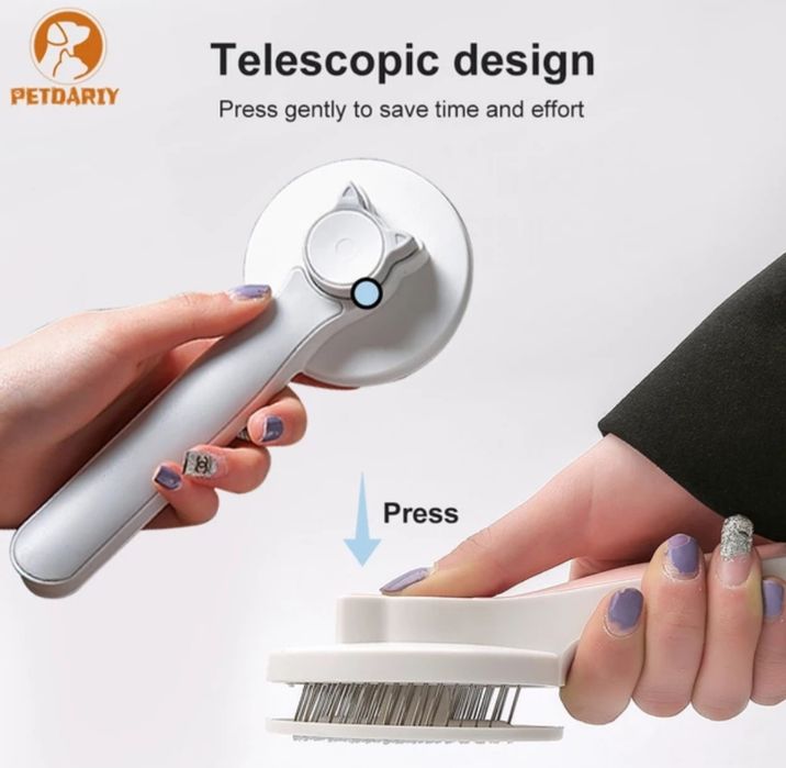 Perie,pieptan pentru ingrijire animale pisici caini cu autocuratare