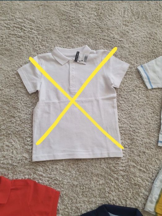Lot tricouri si pantaloni scurti baieti, marimea 98/104, 3-4 ani