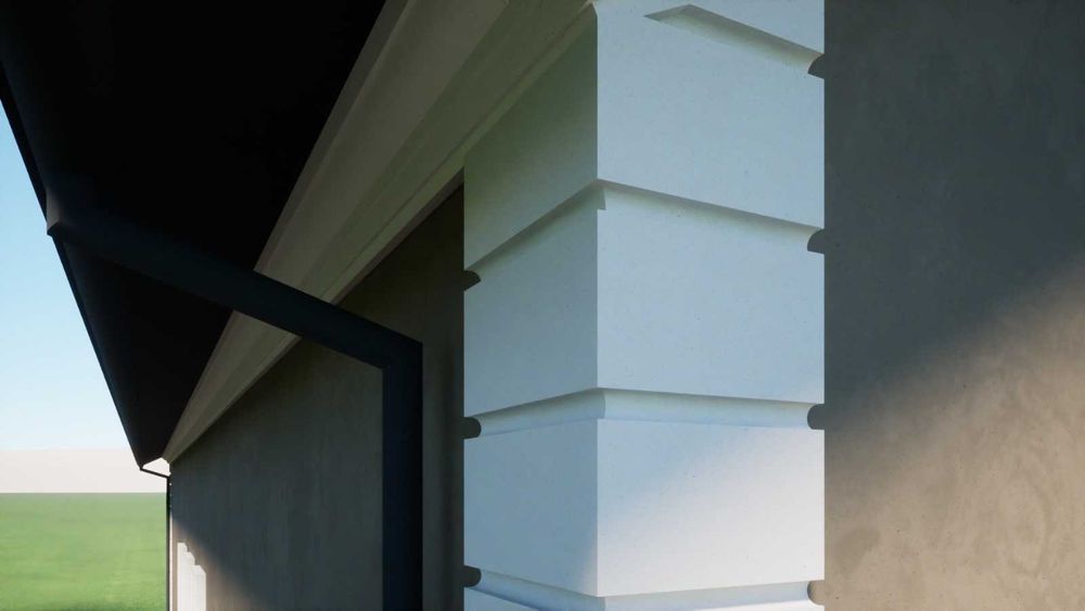 Bosaje de colt din polistiren