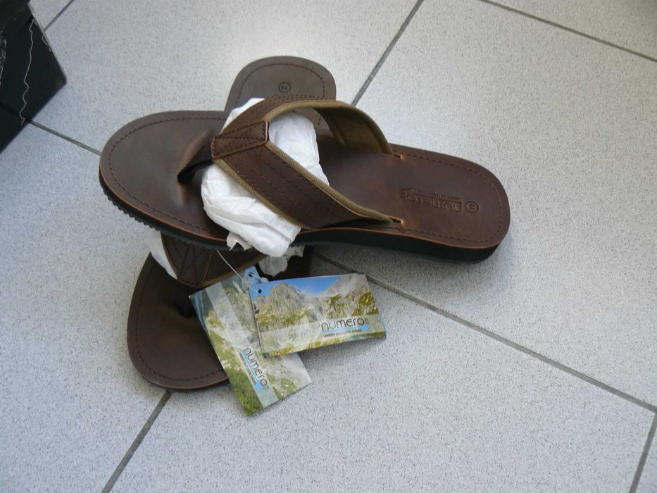 Papuci Barbati NUMERO 2.0,Noi, Cu Bareta Intre Degete,Piele Eco, Nr.41