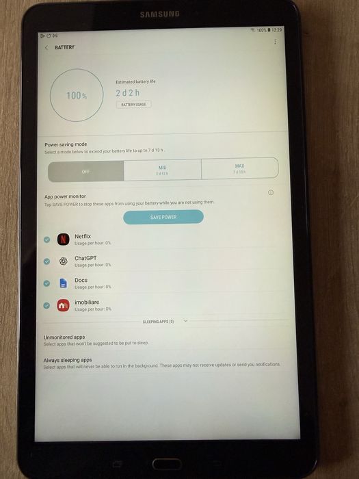 6 x Tableta Samsung Galaxy Tab A 10.1 SM-T580, 32GB,–neutilizate