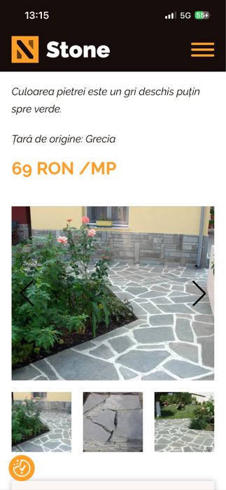 Vand piatra naturala