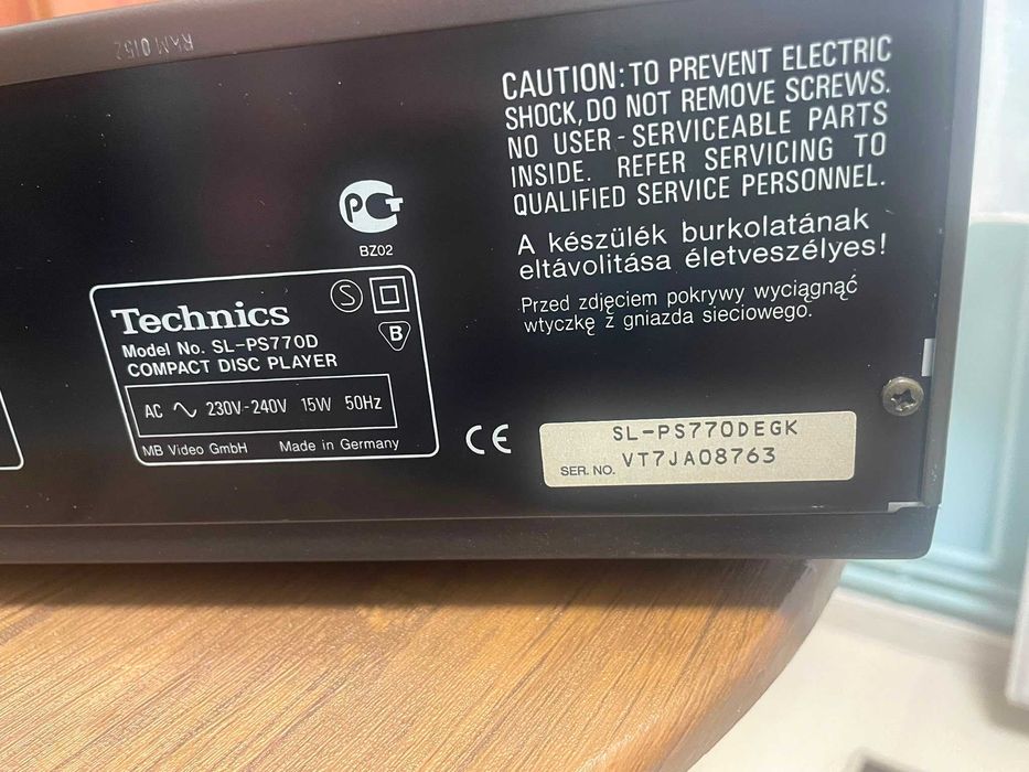 Technics SL-PS770D Compact Disc Player