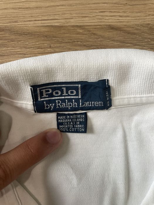 Tricou polo Ralph Lauren alb