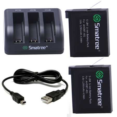 Комплект батерии и мултифункционално зарядно за GoPro Hero4