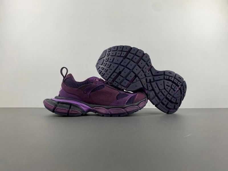 Balenciaga 3XL Sneakers Purple Suede Dark Grey/Grey