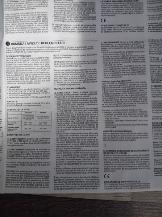 Vând antena STARLINK + Router Original - nou