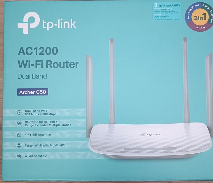 Vând router wireless tp-link Archer C50
