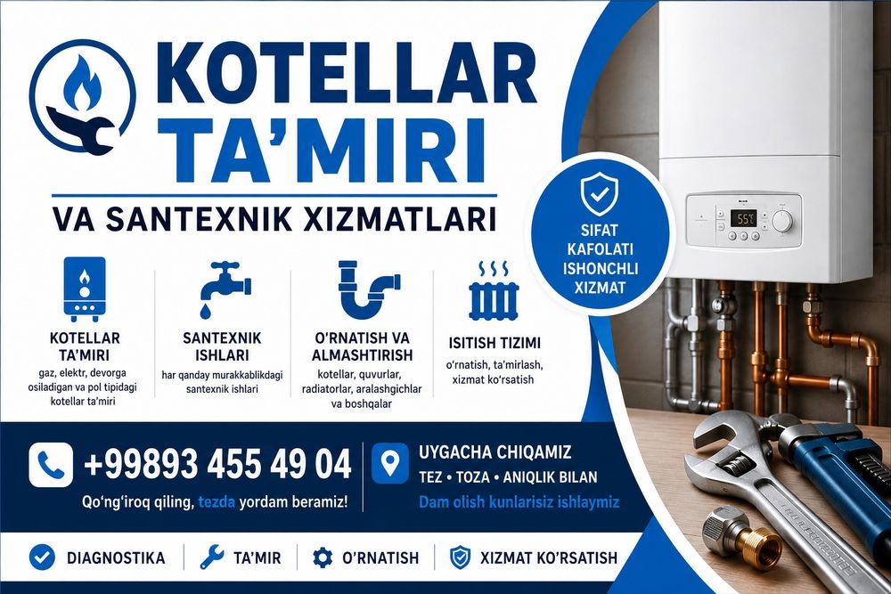 Сантехника Santexnik xizmati |