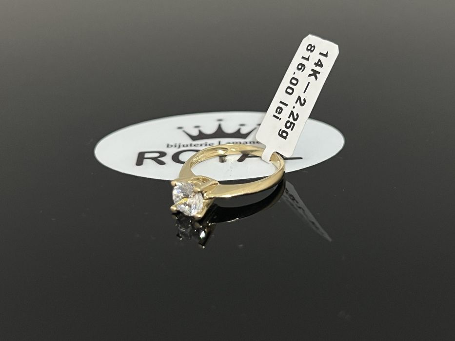 Bijuteria Royal CB : Inel dama aur 14k 2,25gr Marime 11