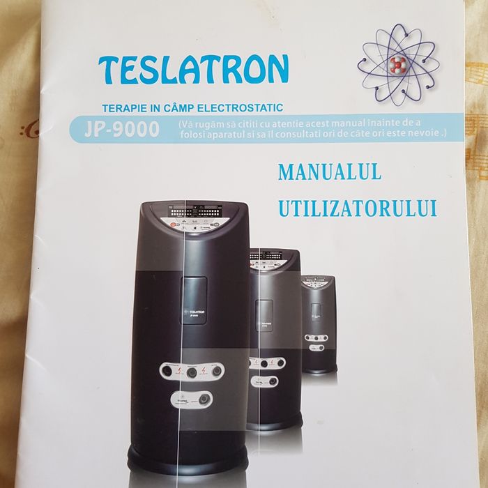 Teslatron aparat de terapie in cimp electrostatic