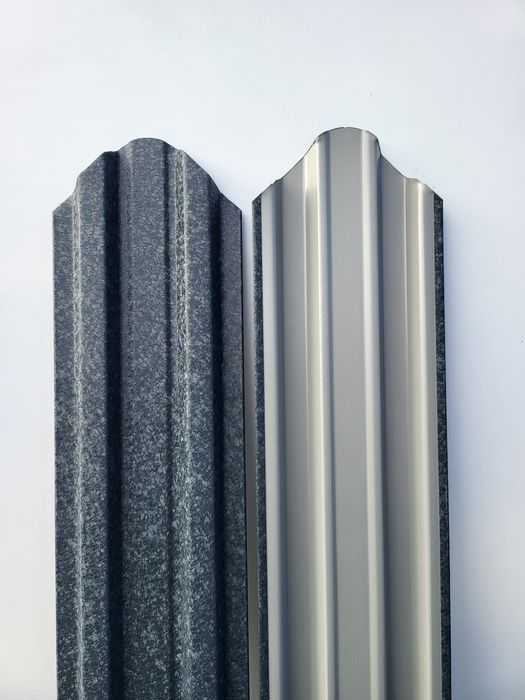 Vand sipca metalica de gard gri mat