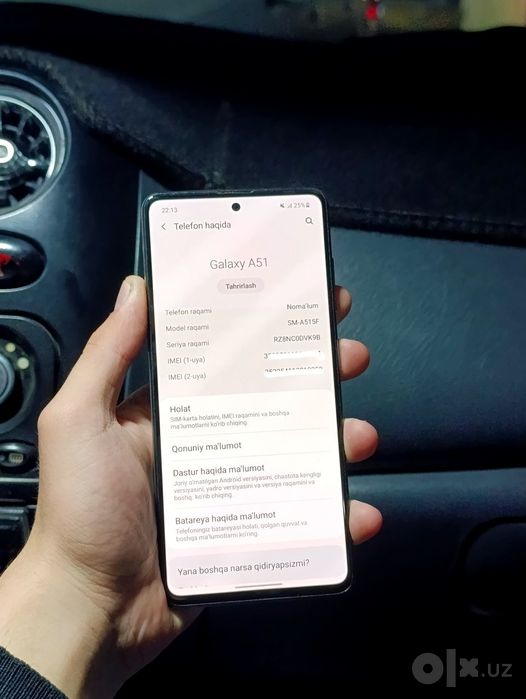 Samsung A51 ochilmagan ideal