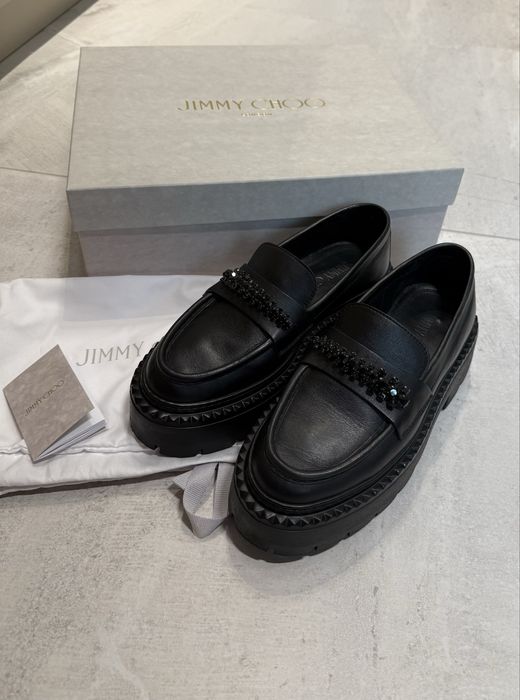 JIMMY CHOO 40mm Bryer loafers 37.5
