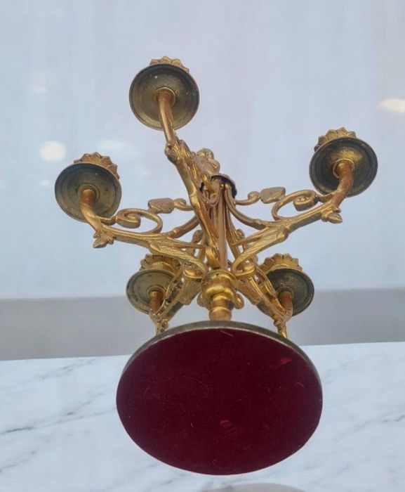 Позлатен Бронзов Свещник