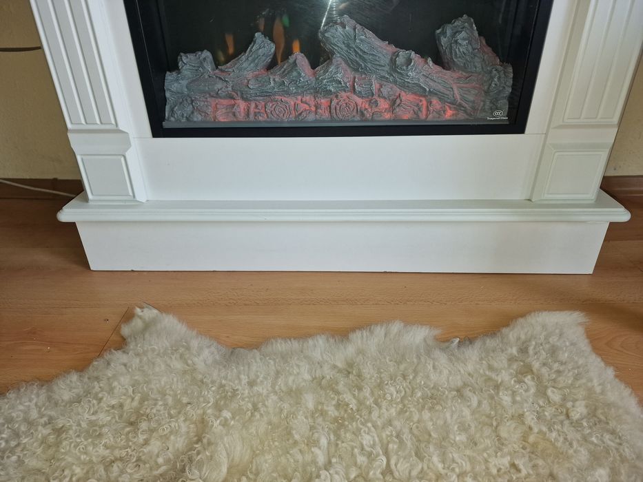 Șemineu Alb MDF 1000×900×300. super ofertă