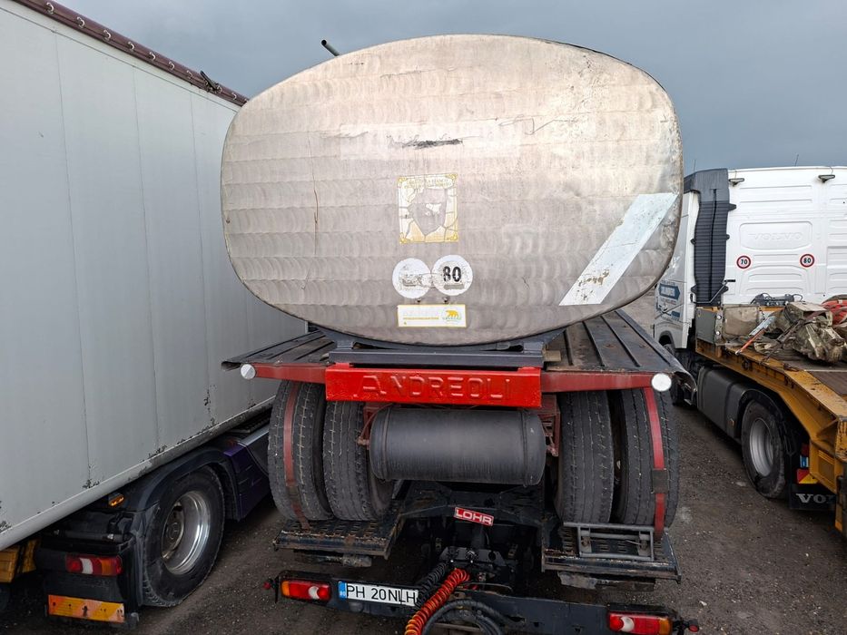 Cisterna inox 20 tone,pe arcuri