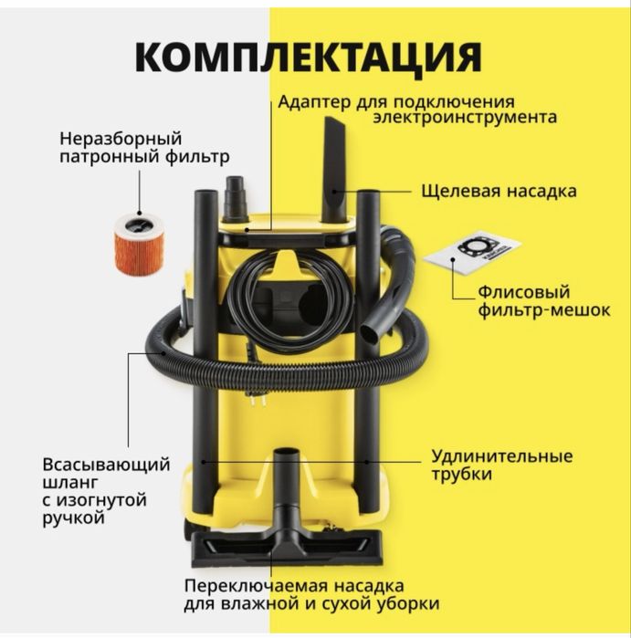 Строительный пылесос karcher