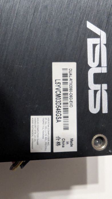 Asus Dual GeForce RTX 2060 EVO 6GB GDDR6