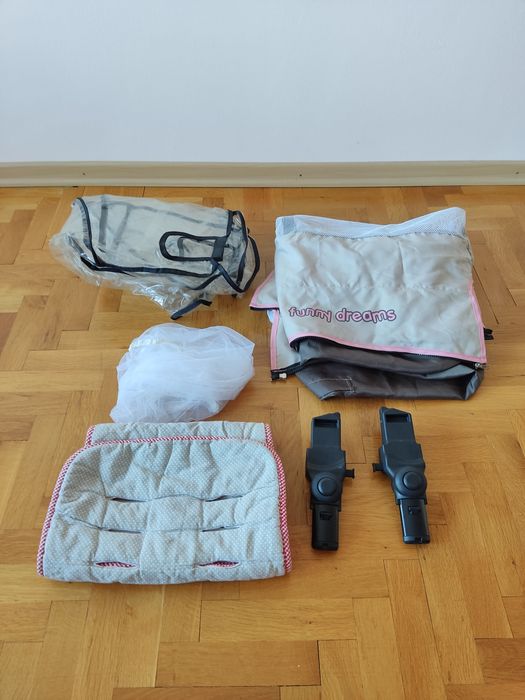 CANGAROO Комбинирана бебешка количка 2в1 SARAH + подарък кош за кола