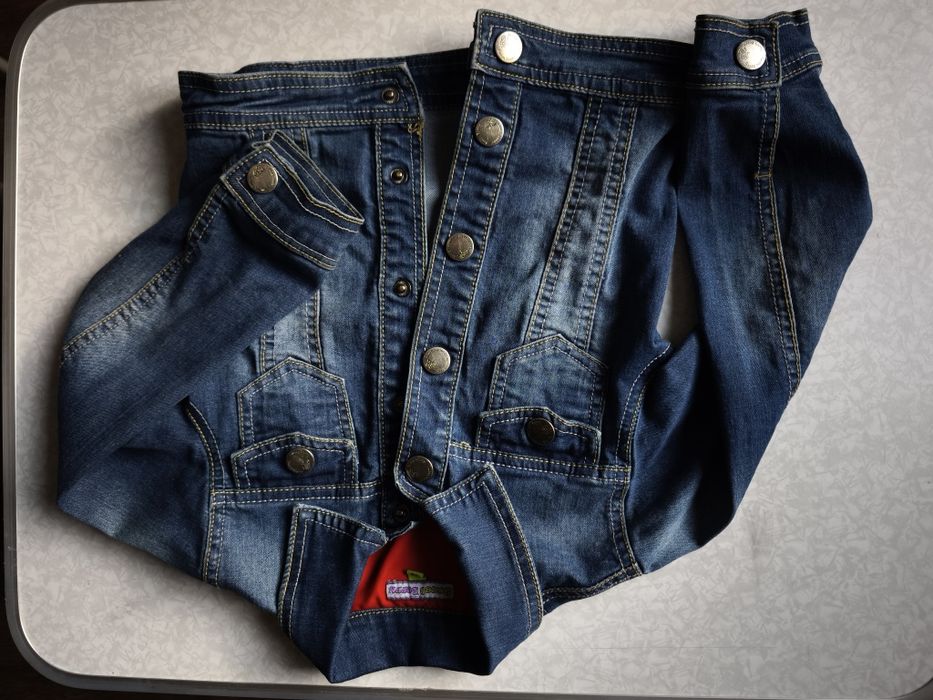 Куртка джинсовая на девочку рост 80