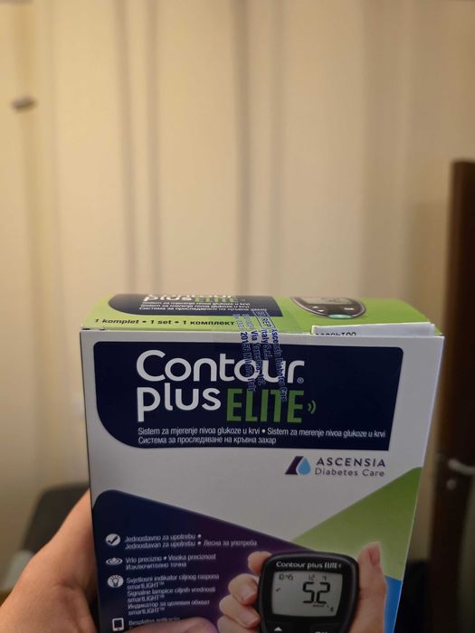 Апарат за измерване на кръвна захар Контур Плюс Елит