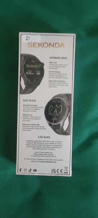 Oferta SIGILAT  Ceas Smartwatch SEKONDA Active Pro si Active Plus Smartwatch  curea neagra sau metalica rezistent la apa gps conectare telefon