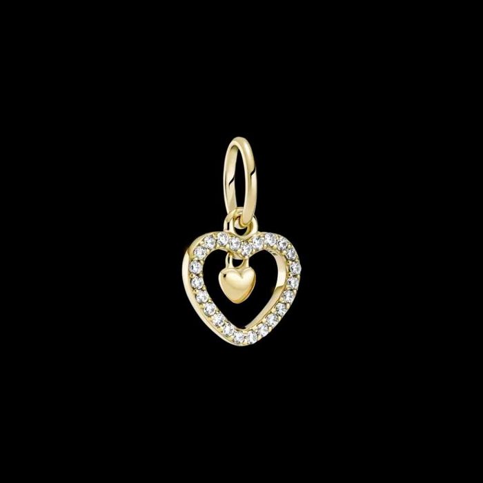 Висулка Пандора с двойно сърце, талисман Pandora