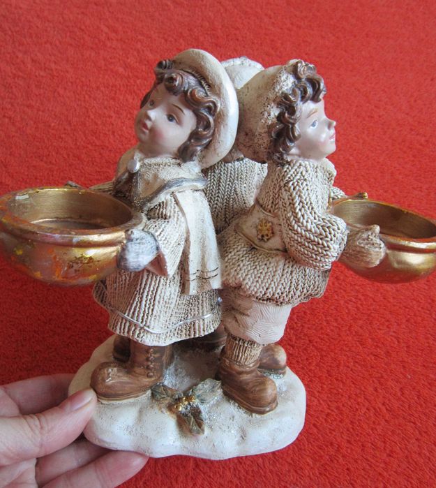 cadou Craciun decoratiune Colindatori vintage Germany 1990