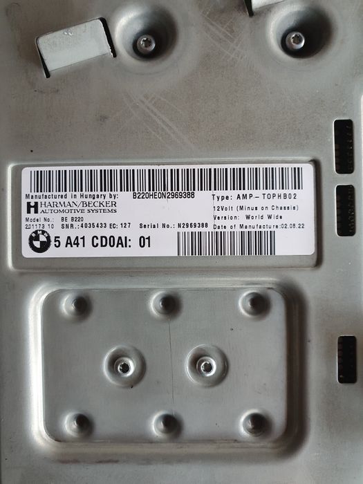 Amplificator/Stație Harman Kardon Bmw F30 F34 F32 F33 F15 F10 F01 F06