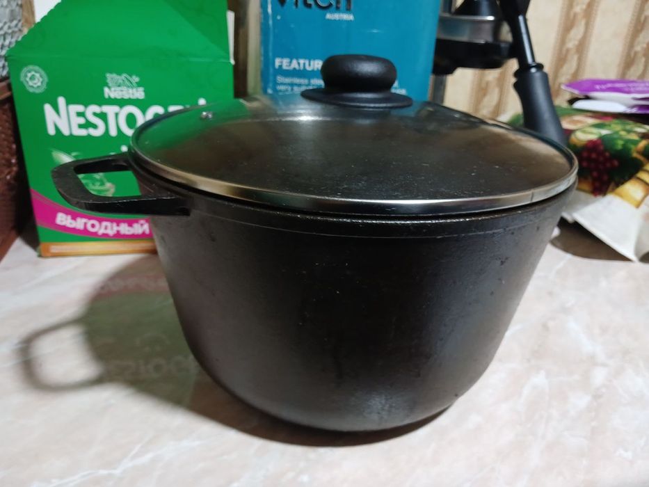 Чугунная Казань 6 литровый