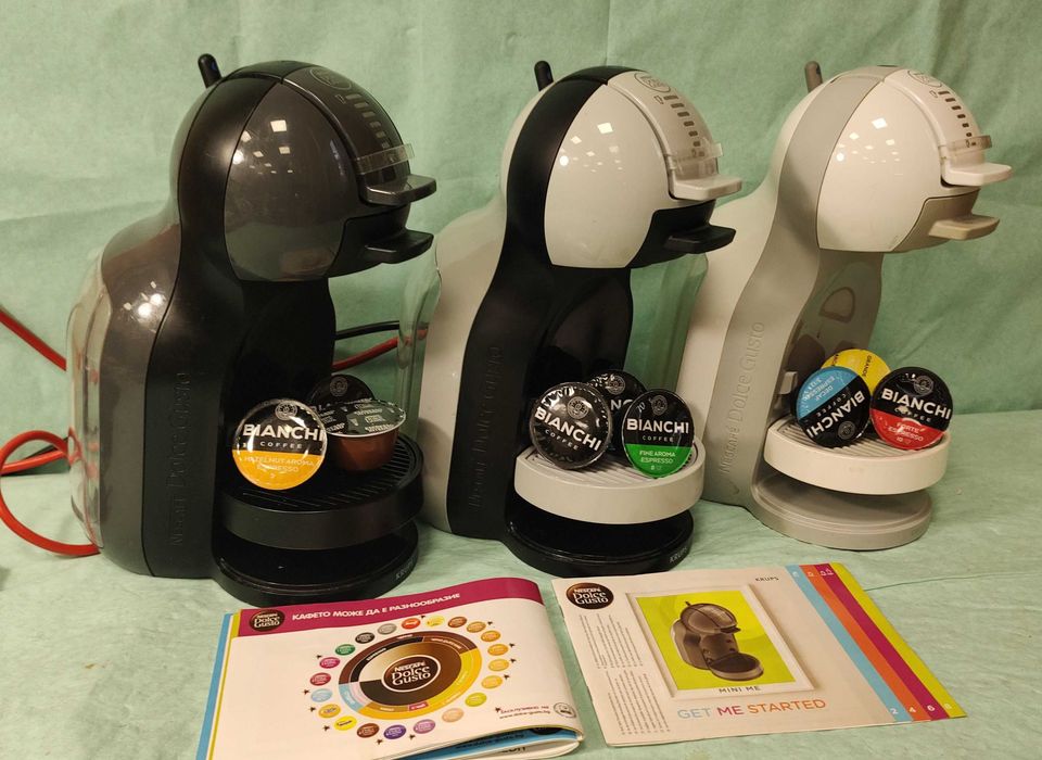 Кафемашина с гаранция 1 година Automat NESCAFÉ® за капсули Dolce Gusto Krups Mini Me.Gray Black