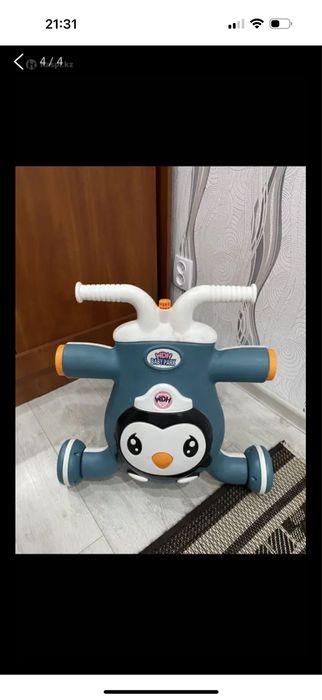 3в1 Первый шаг, толокар и самокат.