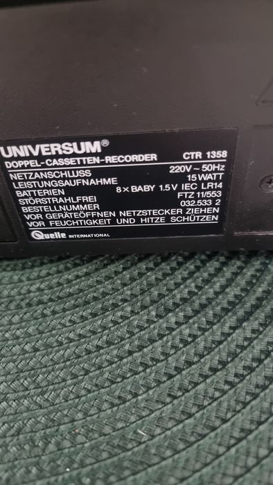 Boombox radio casetofon Universum  CTR-1358 Impecabil !