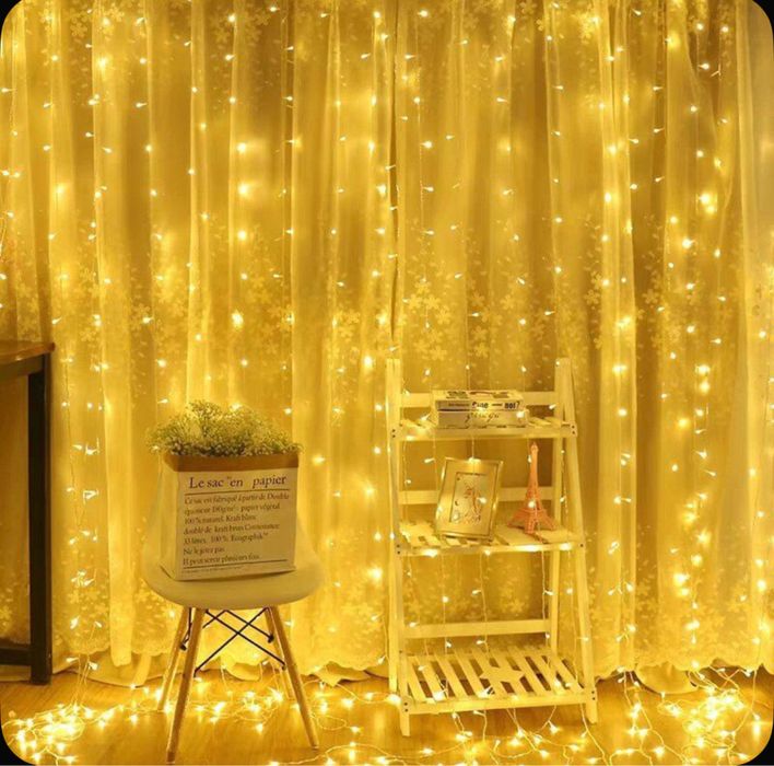 Гирлянда «Водопад» — Для Окон И Витрин