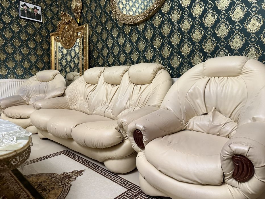 Canapele Extensibile 2 seturi din piele ecologica