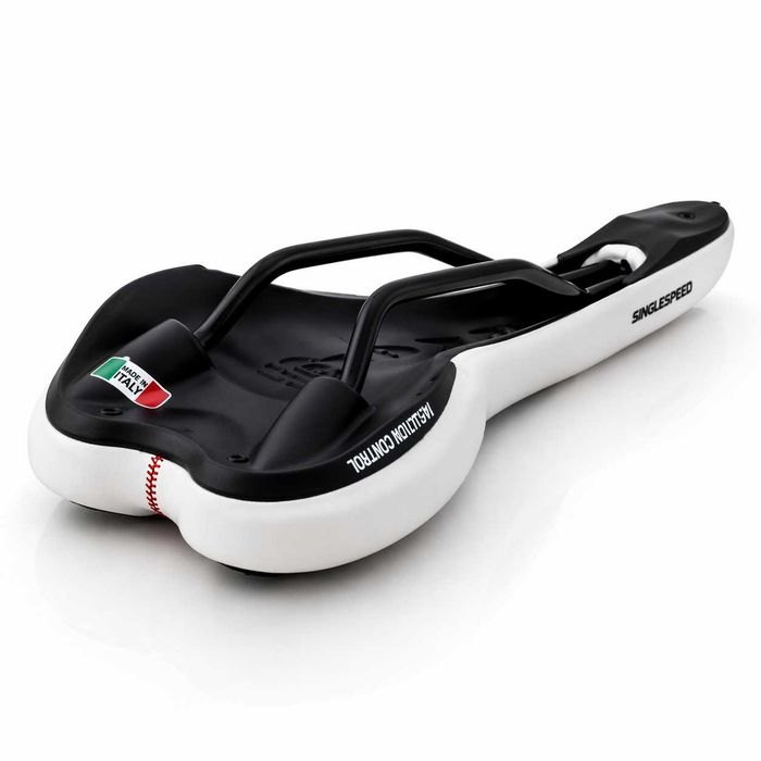 Седалка за велосипед Selle Monte Grappa Liberty, бяла, Made in Italy